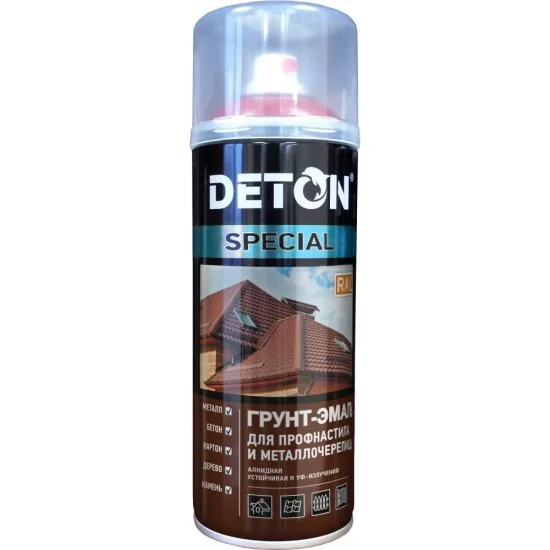 Грунт-эмаль для профнастила и металлочерепицы Deton DTN-A07287