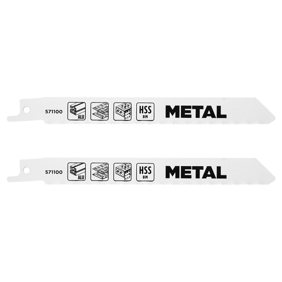Полотно для сабельной пилы по металлу KWB 571100, 2 шт.