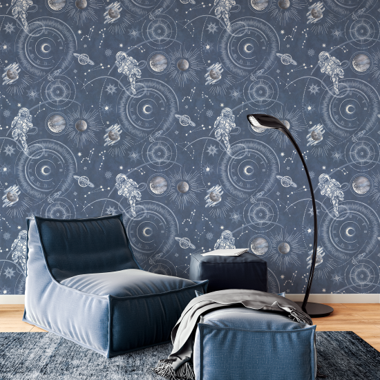 Обои флизелиновые Palitra Home Cosmo синие 1.06 м HC72576-66