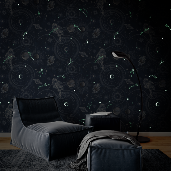 Обои флизелиновые Palitra Home Cosmo синие 1.06 м HC72576-66