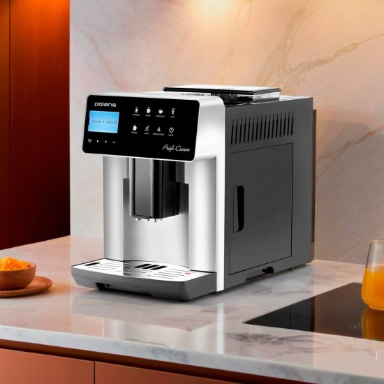 Кофемашина автоматическая Polaris PACM 2055AC черная/серебро