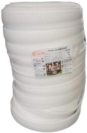 Лента демпферная Isocom 10x100мм 20 м