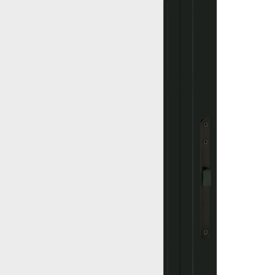 Дверь межкомнатная глухая обратного открывания с замком комплекте Invisible 80x230 см цвет белый