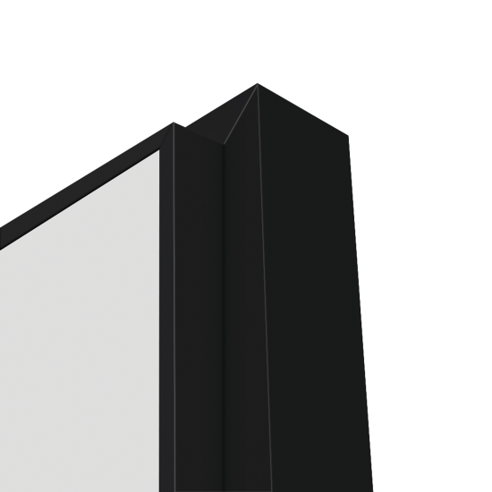 Дверь межкомнатная глухая обратного открывания с замком комплекте Invisible 80x230 см цвет белый