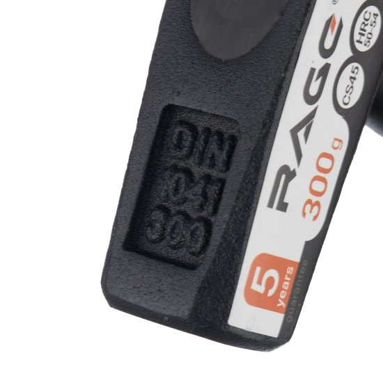 Молоток слесарный Rage by Vira 300 г фибергласовая ручка (903003)