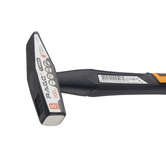 Молоток слесарный Rage by Vira 300 г фибергласовая ручка (903003)