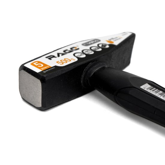 Молоток слесарный Rage by Vira 500 г фибергласовая ручка (903005)