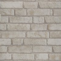 Пленка самоклеящаяся декоративная для мебели кирпичики серо-белая 0,45х2 м Рыжий кот