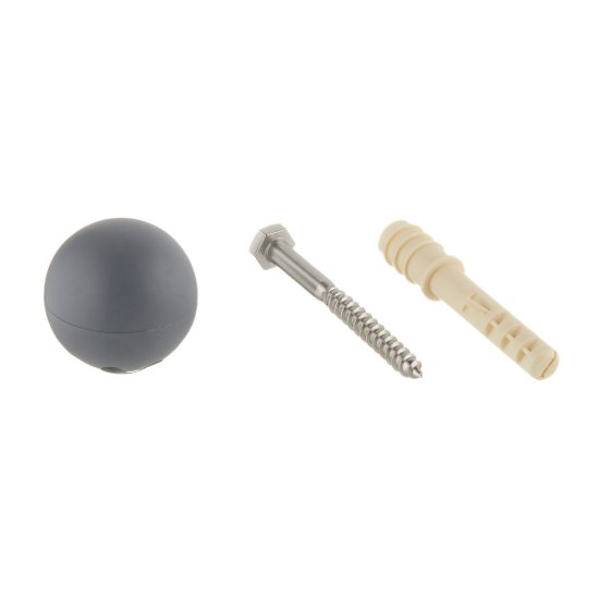 Упор дверной Hard-Fix с крепежом серый (50 шт.)