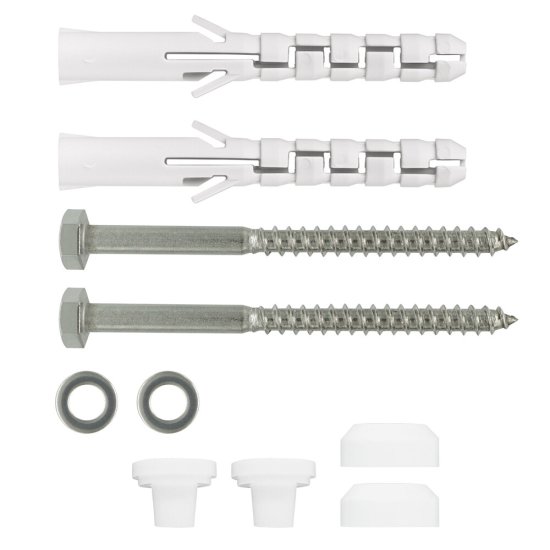 Набор для крепления унитаза 10-20 мм с нержавеющим шурупом Hard-Fix (50 шт.)