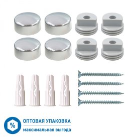 Набор для крепления зеркала матовый хром Hard-Fix (50 шт.)