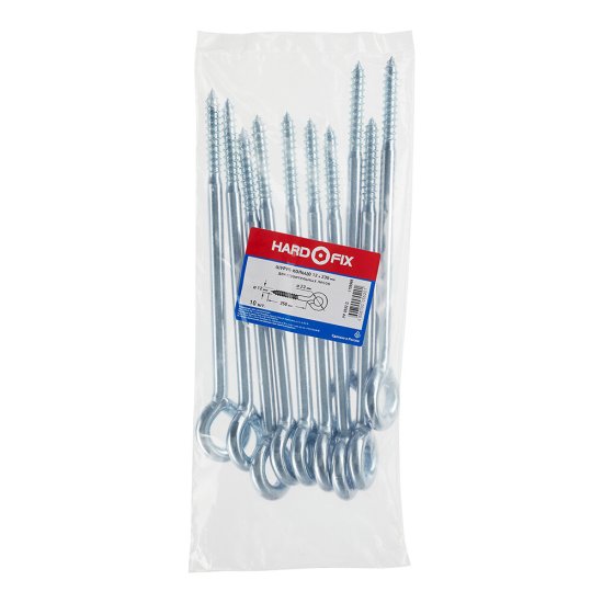 Шуруп-кольцо для крепления строительных лесов Hard-Fix DIN 4420 12х230 мм (10 шт.)