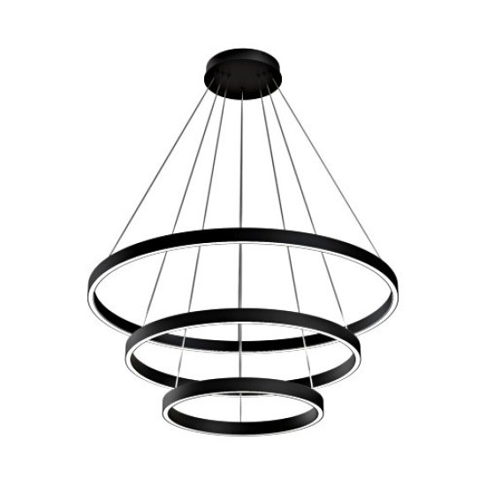 Люстра светодиодная подвесная Maytoni Rim 345 Вт 3000К 30 кв.м (MOD058PL-L100B3K)