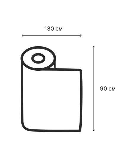 Мешок для бытового мусора Beginia 220 л 8x30 см полиэтилен 30 мкм черный 10 шт.