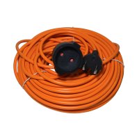 Удлинитель-шнур 2x1 30 м 1 розетка 2200 Вт без заземления цвет оранжевый