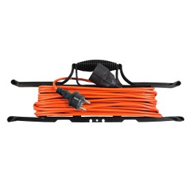 Удлинитель-шнур 3x1 20 м 1 розетка 2200 Вт с заземлением цвет оранжевый