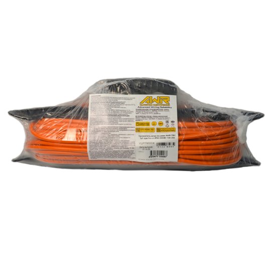 Удлинитель-шнур 3x1 20 м 1 розетка 2200 Вт с заземлением цвет оранжевый