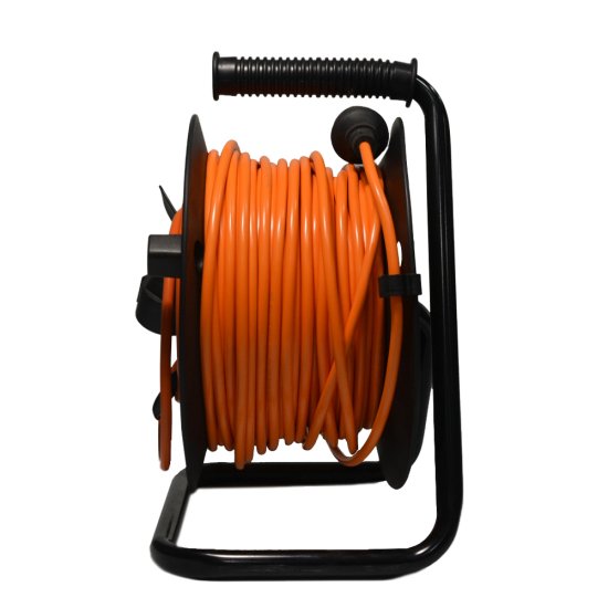 Удлинитель на катушке 3x1.5 40 м 1 розетка 3500 Вт с заземлением цвет оранжевый
