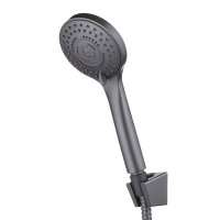 Душевой комплект Pura Latuno с лейкой с держателем графит (L80072GT)