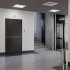 Дверь входная Mastino Райд левая черный муар металлик - белый софт 860х2050 мм