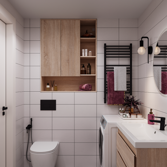 Шкаф для ванной комнаты без зеркала подвесной Vigo Matteo 89.5x116x30 см цвет дуб сонома