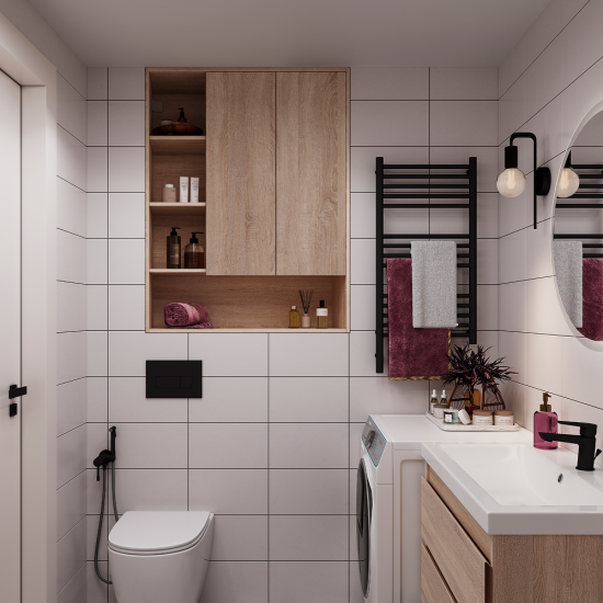 Шкаф для ванной комнаты без зеркала подвесной Vigo Matteo 89.5x116x30 см цвет дуб сонома