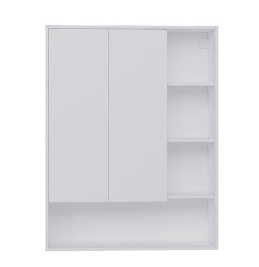 Шкаф для ванной комнаты без зеркала подвесной Vigo Matteo 89.5x116x30 см цвет белый