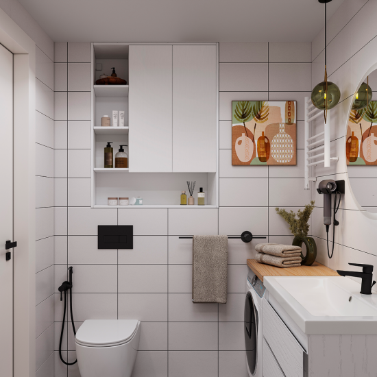 Шкаф для ванной комнаты без зеркала подвесной Vigo Matteo 89.5x116x30 см цвет белый