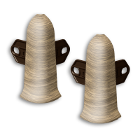 Угол наружный для плинтуса Ideal «Дуб Шуя» высота 70 мм 2 шт.