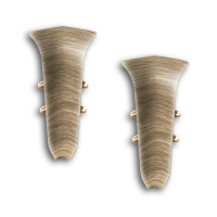 Угол внутренний для плинтуса Ideal «Дуб Шуя» высота 70 мм 2 шт.