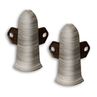 Угол наружный для плинтуса Ideal «Дуб Оккервиль» высота 70 мм 2 шт.