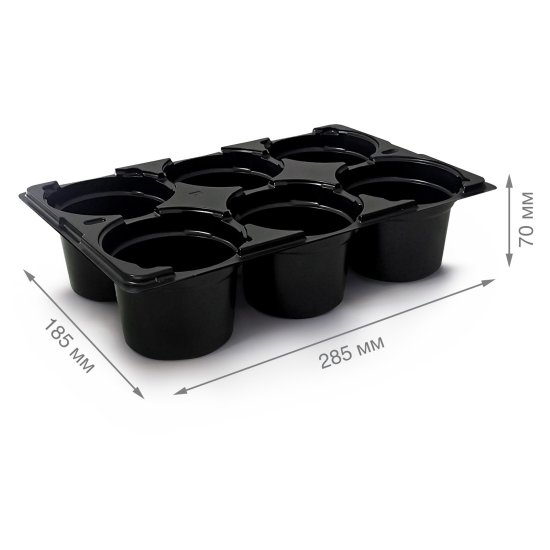 Кассета для рассады ГазонCity пластик 6 ячеек