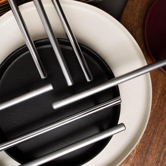 Ручка-рейлинг мебельная Kerron Metallic d10 мм металлическая матовый хром (R-3010-96 SC)