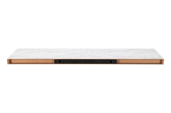 Настенная полка KONSENSA 100x23.5 см со скрытым креплением МДФ цвет светлый мрамор