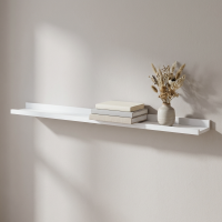 Настенная полка KONSENSA 100x10см со скрытым креплением МДФ цвет белый