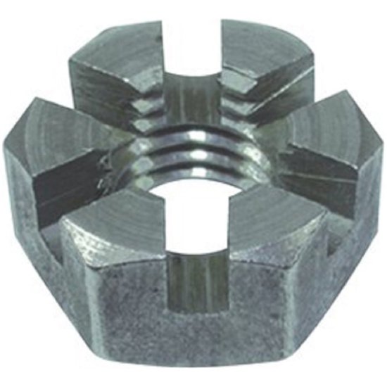 Корончатая низкая оцинкованная гайка ЦКИ М20 DIN937 10 шт.