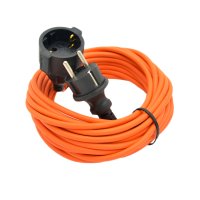 Удлинитель-шнур 3x1 20 м 1 розетка 2200 Вт с заземлением цвет оранжевый