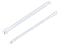 Мебельные направляющие 350x35 мм металл цвет белый 2 шт.