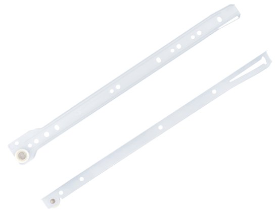 Мебельные направляющие 350x35 мм металл цвет белый 2 шт.