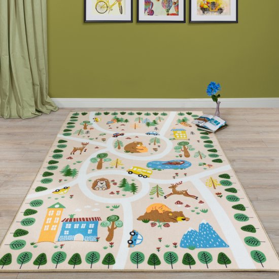 Ковер Бэби Бор 100x150 см полиамид цвет разноцветный