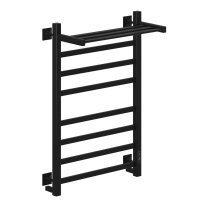 Полотенцесушитель электрический MyFrea MyVatican с полкой 800х500 мм 110 Вт с терморегулятором черный матовый