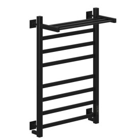Полотенцесушитель электрический MyFrea MyVatican с полкой 800х500 мм 110 Вт с терморегулятором черный матовый