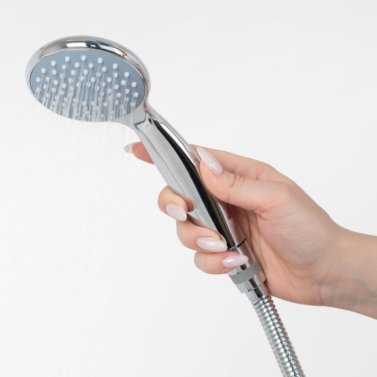 Лейка для душа Tokito Mizu d80 мм 1 режим без шланга пластик хром (TOK-MIZU-1024)