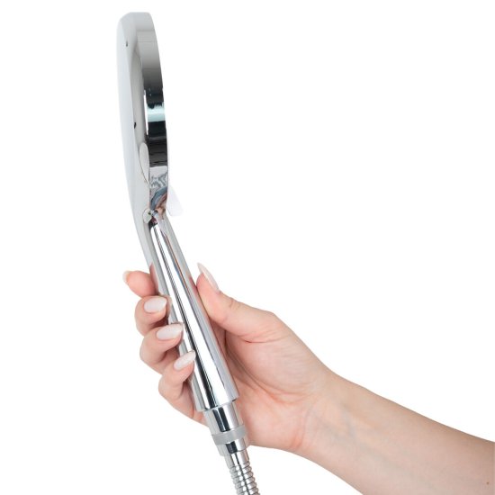 Лейка для душа Tokito Mizu d115 мм 3 режима без шланга пластик хром (TOK-MIZU-1022)