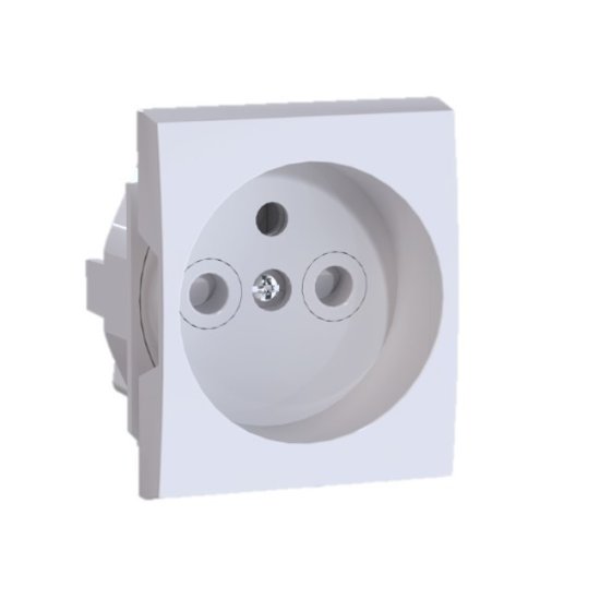 Розетка модульная EKF PROxima Nova для комбинированных щитов 230 В IP20 белая (nv-socket)