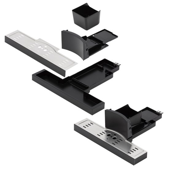 Кофемашина автоматическая встраиваемая Krona Onyx 45H Coffee BL Phantom Silver черная