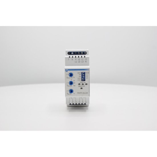 Реле напряжения и контроля фаз Новатек-Электро РНПП-311М трехфазное 380 В 6 А тип AC (9762819)