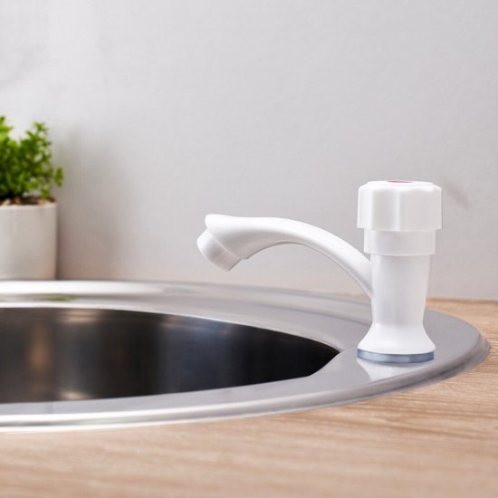 Кран для холодной воды для кухни РМС белый одновентильный (PL3-269F)