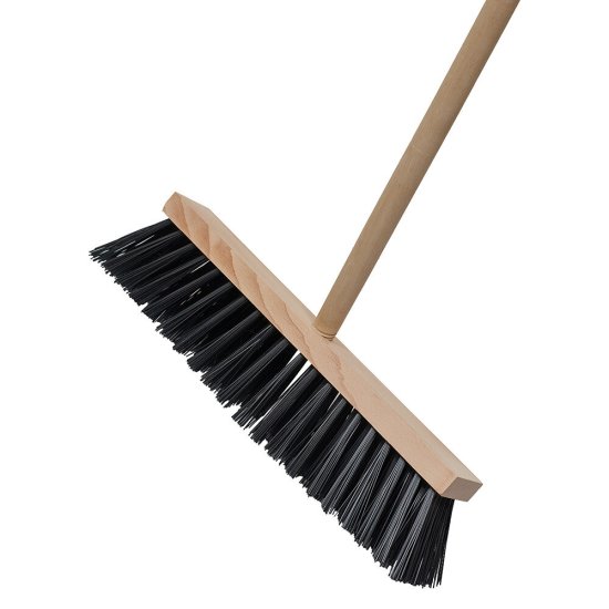 Щетка для пола 400 мм Профи с черенком уличная