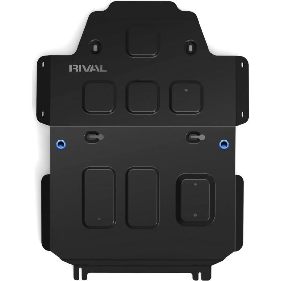 Защита радиатора и картера для Toyota Land Cruiser 300 без KDSS 2021- Rival 111.9551.1